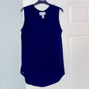 Joseph Ribkoff Georgette slvless twist front top